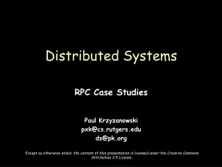 Distributed Systems