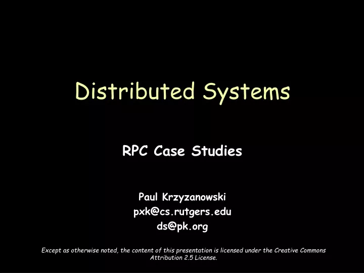 distributed systems