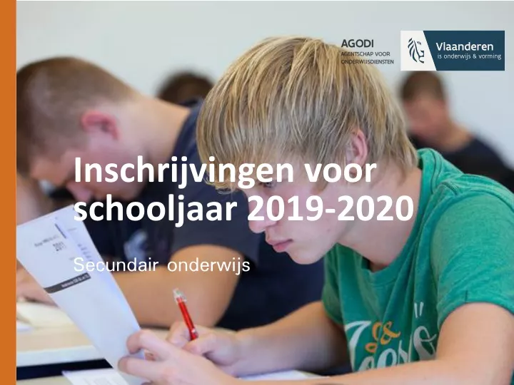 inschrijvingen voor schooljaar 2019 2020