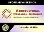INFORMATION SESSION - slide 1