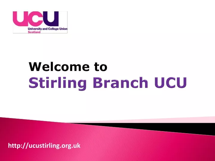welcome to stirling branch ucu
