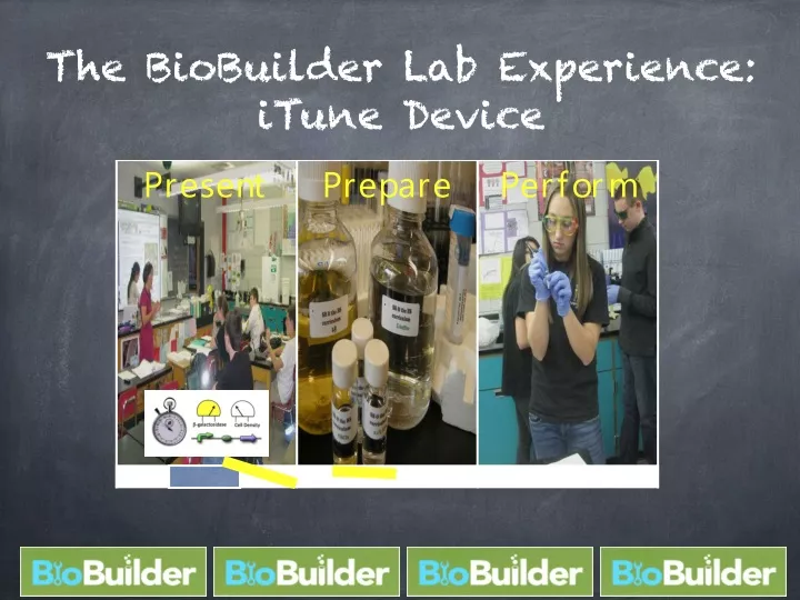 the biobuilder lab experience itune device