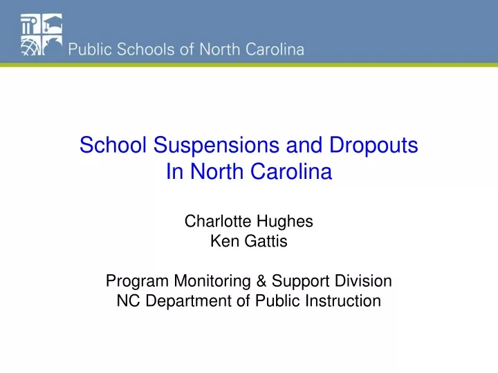 nc schools dropout data