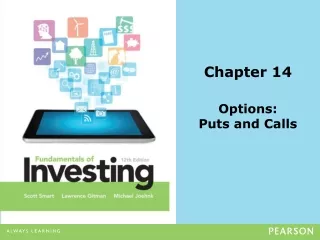 Chapter 14 Options:  Puts and Calls