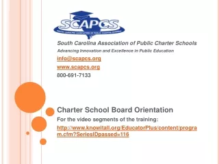 South Carolina Association of Public Charter Schools