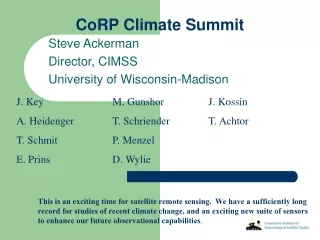 CoRP Climate Summit