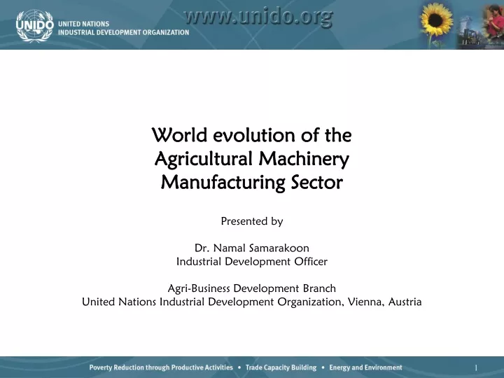 world evolution of the agricultural machinery manufacturing sector