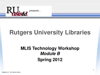 Rutgers University Libraries