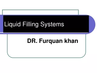 Liquid Filling Systems