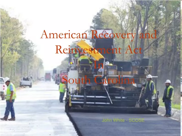 american recovery and reinvestment act in south