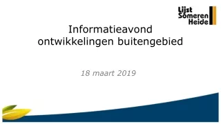 Informatieavond ontwikkelingen buitengebied