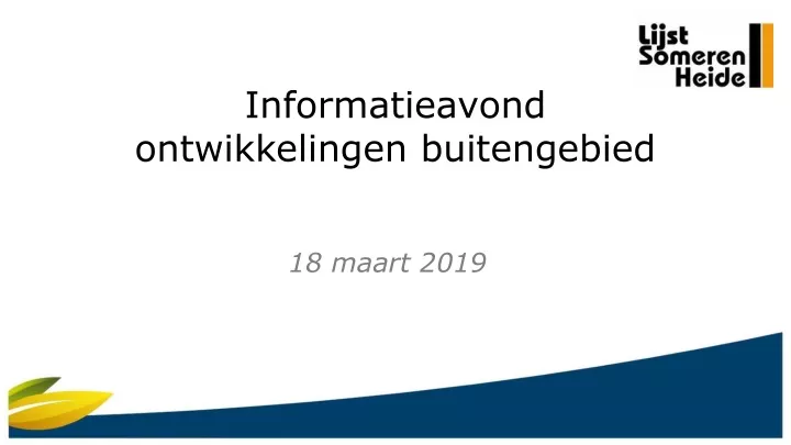 informatieavond ontwikkelingen buitengebied