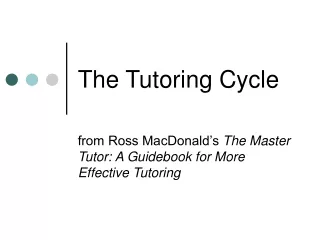 The Tutoring Cycle