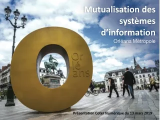 Mutualisation des  systèmes  d’information Orléans  Métropole