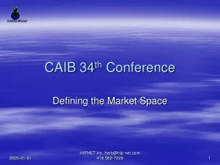 CAIB 34 th  Conference
