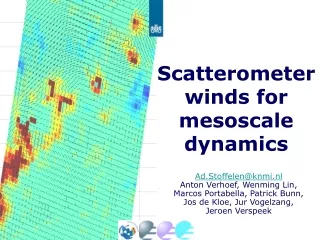 Scatterometer winds for mesoscale dynamics