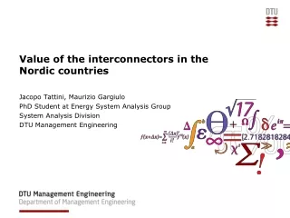 Value of the interconnectors in the Nordic countries