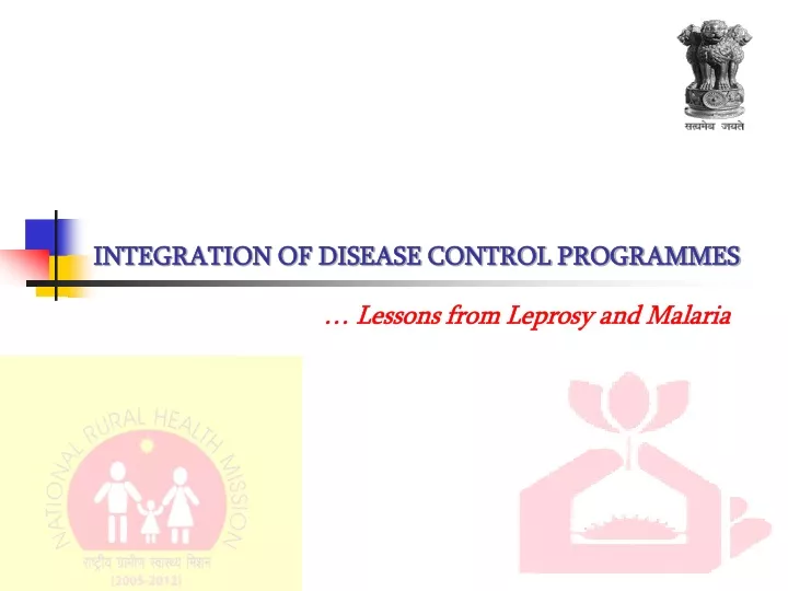 integration of disease control programmes