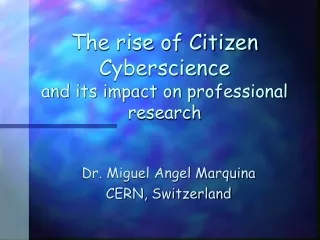 The rise of Citizen Cyberscience and its impact on professional research