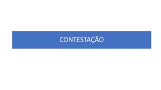 CONTESTAÇÃO