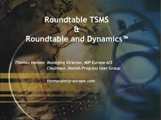 Roundtable TSMS &amp;  Roundtable and Dynamics™
