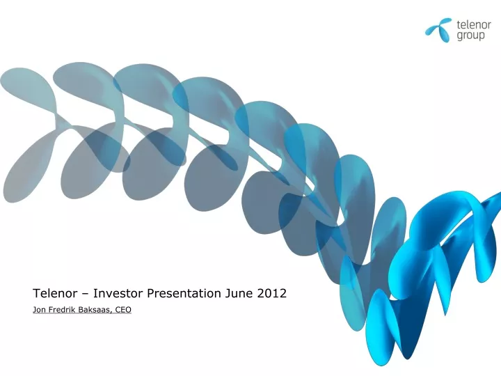 telenor investor presentation june 2012