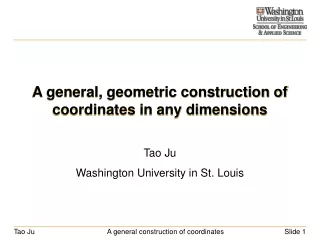 A general, geometric construction of coordinates in any dimensions