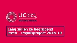 Lang zullen ze begrijpend lezen – impulsproject 2018-19