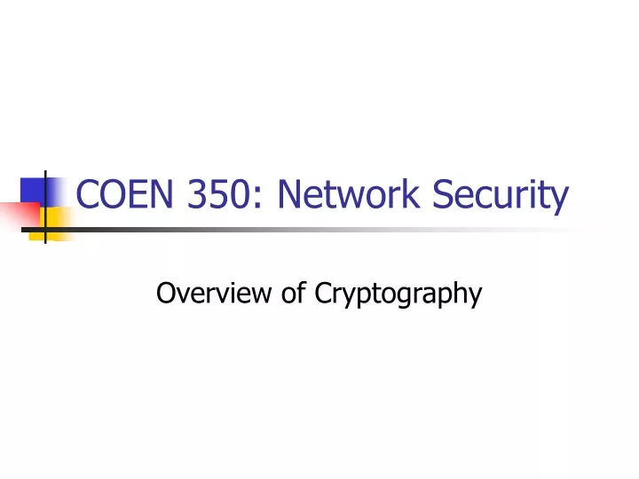 coen 350 network security