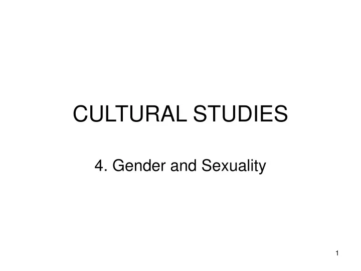 cultural studies