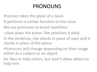 PRONOUNS