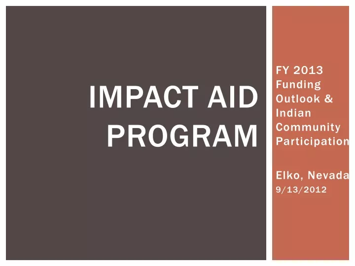 impact aid program