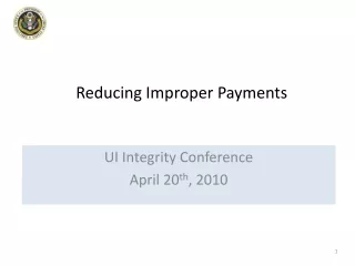 Reducing Improper Payments