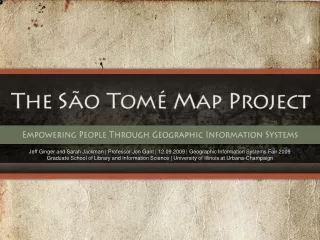 The  São Tomé  Map Project