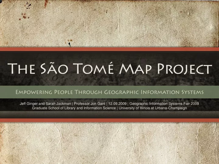 the s o tom map project