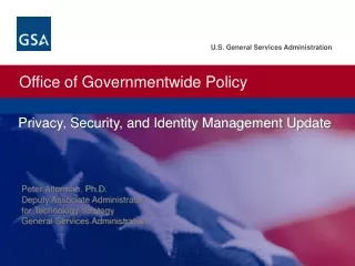 Privacy, Security, and Identity Management Update