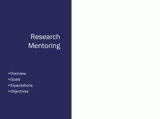 Research Mentoring