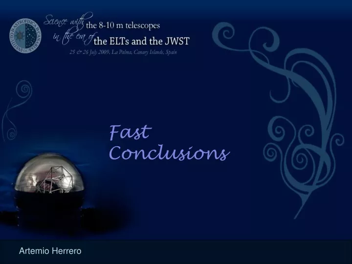 fast conclusions