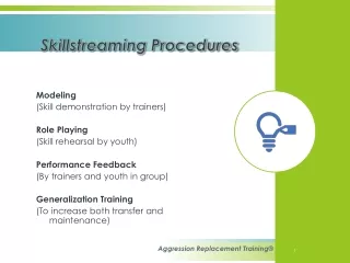 Skillstreaming Procedures