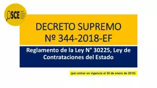 DECRETO SUPREMO  Nº 344-2018-EF