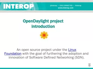 OpenDaylight project  introduction