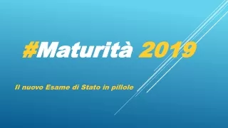 # Maturità 2019