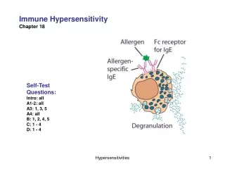 Immune Hypersensitivity Chapter 18