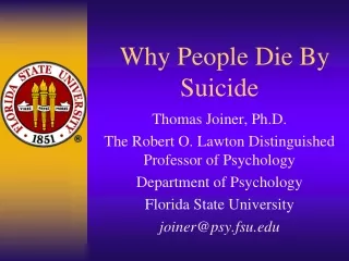 Why People Die By Suicide