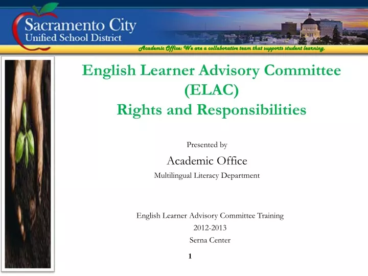 english learner advisory committee elac rights