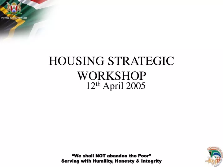 housing strategic workshop