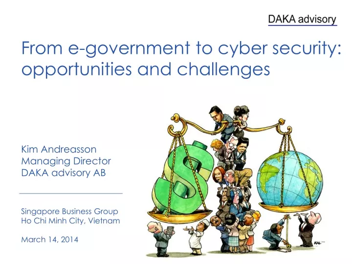 from e government to cyber security opportunities