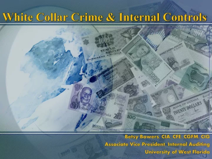 white collar crime internal controls