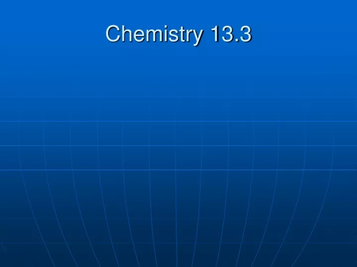 chemistry 13 3