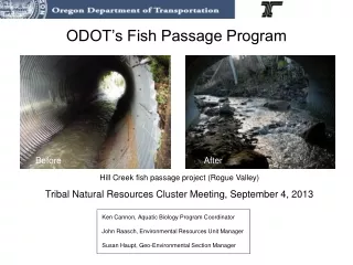 ODOT’s Fish Passage Program